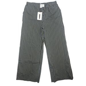 NWT Aiirz Olive Green/Blue Striped Pajama Pant Trousers Preppy City Classic sz L